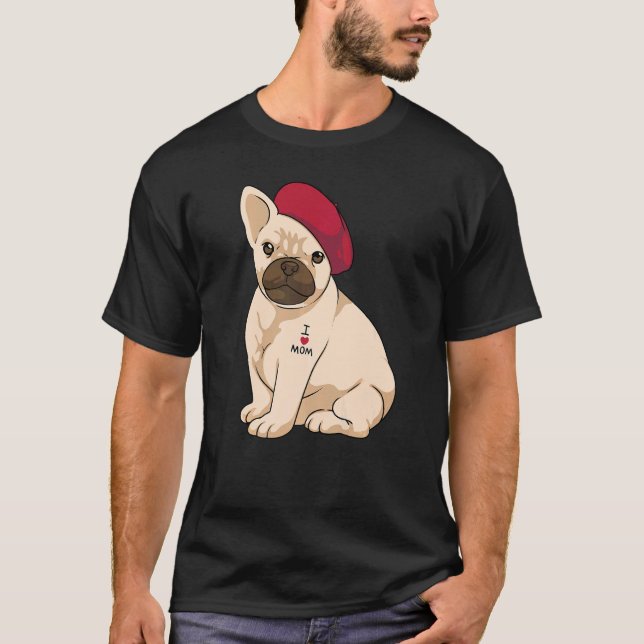 frenchie mama french bulldog mom cute for women T-Shirt (Vorderseite)