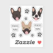 Frenchie Mama French Bulldogs Paw Print