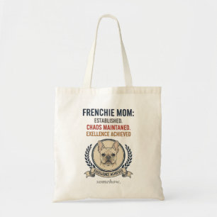 Frenchie-Mama hat Chaos geschaffen und aufrechterh Tragetasche