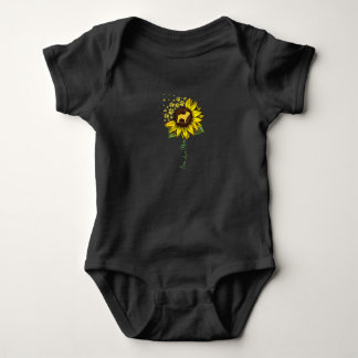 Frenchie Mama Sunflower Französisch Bulldog Lover  Baby Strampler