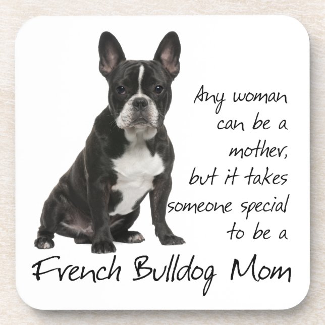 Frenchie Mama Untersetzer (Vorderseite)