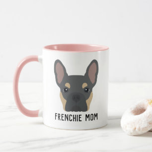 Frenchie Mom Blue et Tan French Bulldog Mug