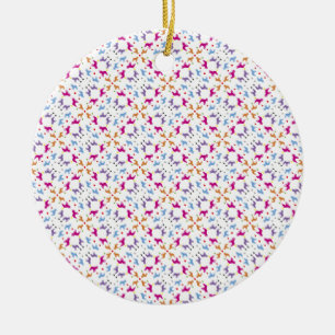 Frenchie-Muster Keramikornament