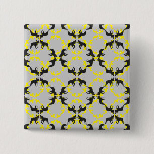 Frenchie-Muster pur Button