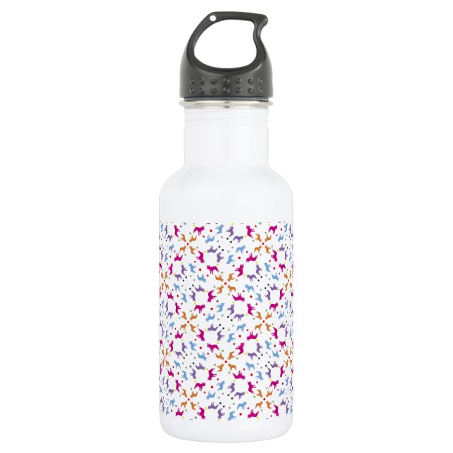 Frenchie-Muster Trinkflasche (Vorderseite)