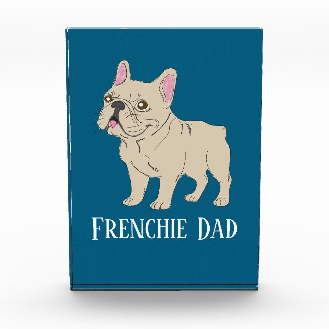 Frenchie Papa Fotoblock (Vorderseite)
