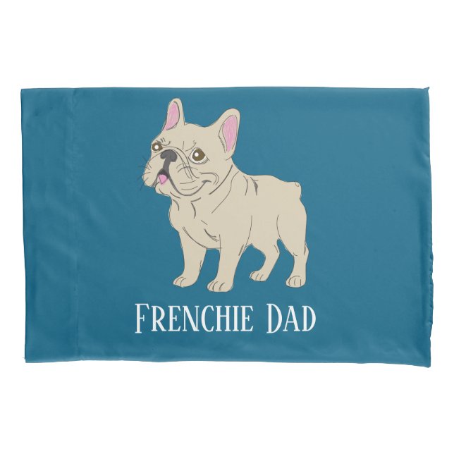 Frenchie Papa Kissenbezug (Vorderseite)