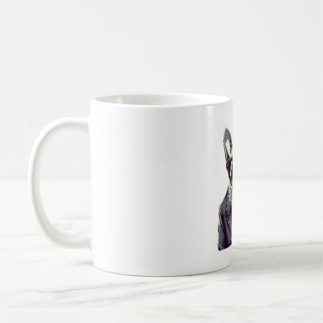 Frenchie Party Man Kaffeetasse (Links)