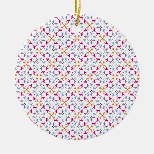 Frenchie Pattern Keramikornament (Vorne)