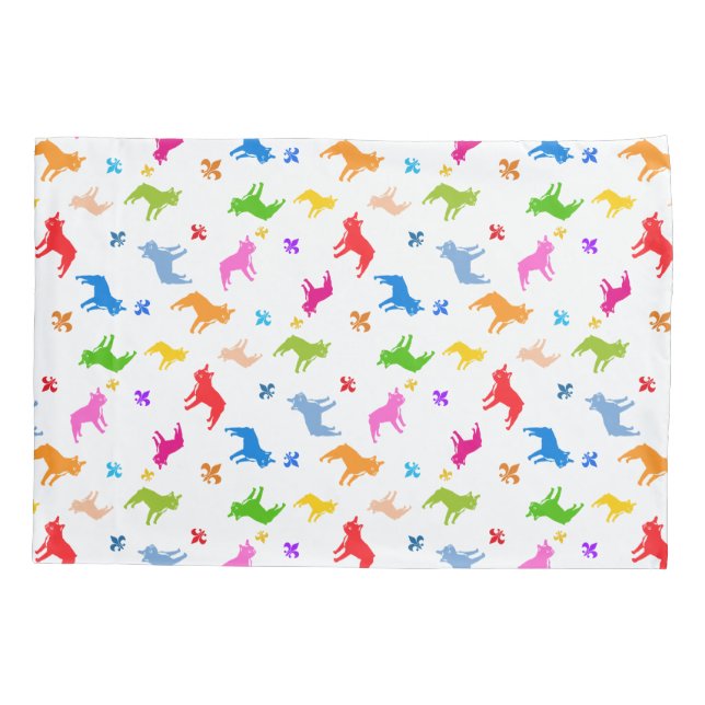 Frenchie Pattern Kissenbezug (Rückseite)