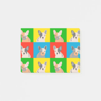 frenchie post-it klebezettel