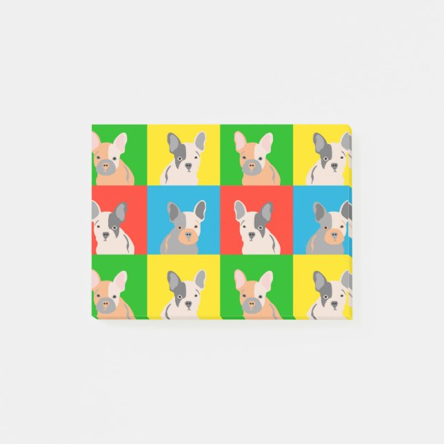 frenchie post-it klebezettel (Vorderseite)