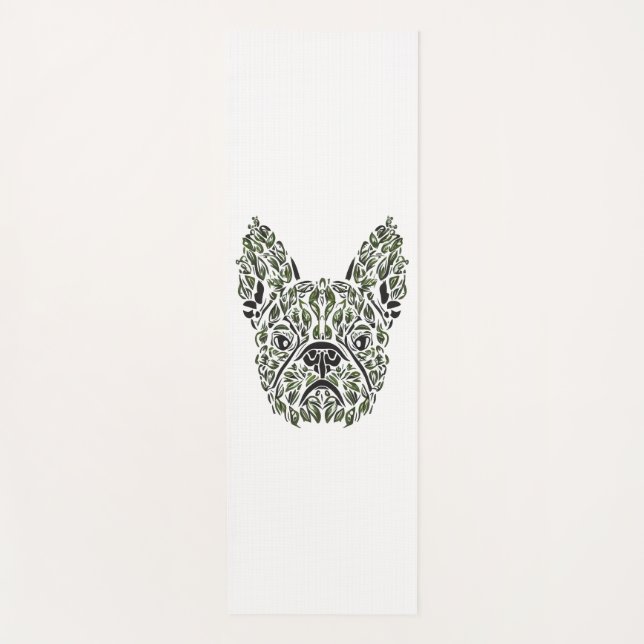Frenchie Puppy Art Yogamatte (Vorderseite)