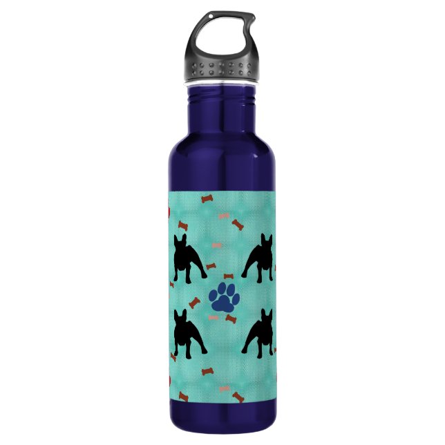 Frenchie Shadow Trinkflasche (Vorderseite)
