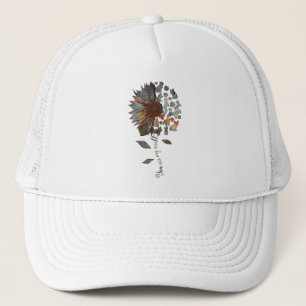 Frenchie Sonnenblume Sie sind meine Welt Hundelieb Truckerkappe