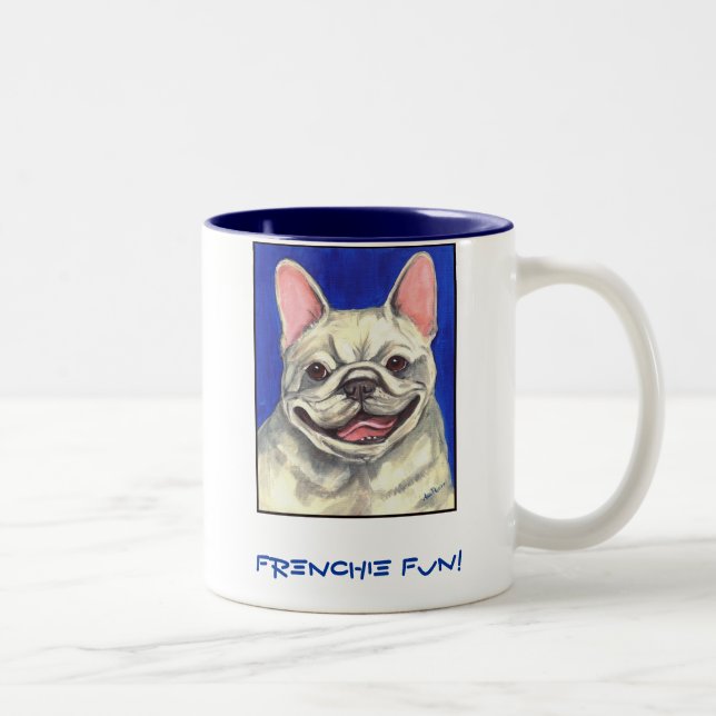 Frenchie Spaß! Tasse (Rechts)