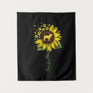 Frenchie Sunflower Mama French Bulldog Lover Gift Wandteppich