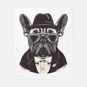 Frenchie The Gangster Fleecedecke