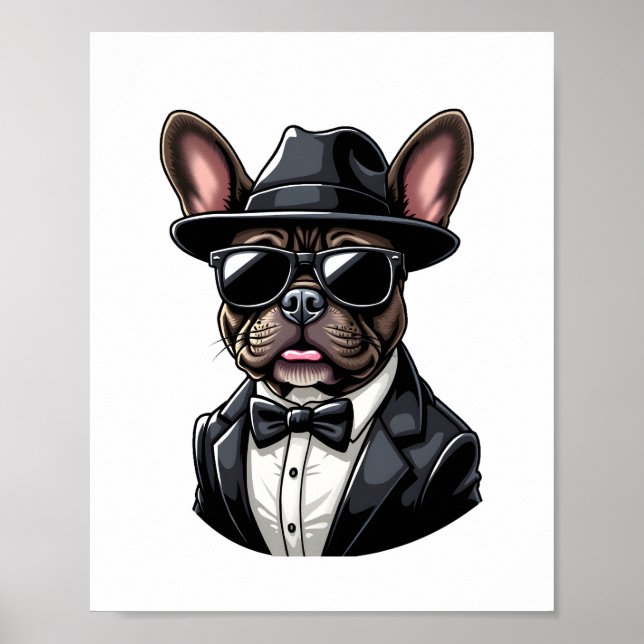 Frenchie The Gangster Poster (Vorne)