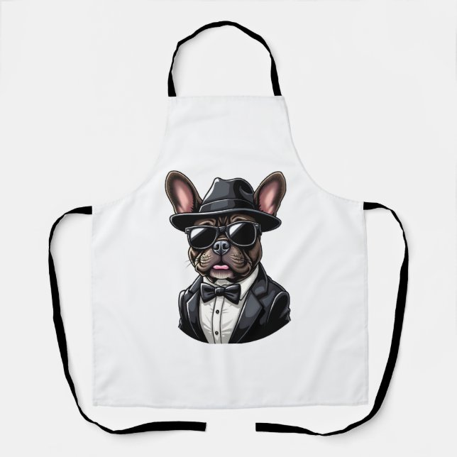 Frenchie The Gangster Schürze (Vorderseite)