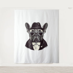 Frenchie The Gangster Wandteppich