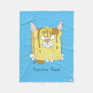 Frenchie Toast French Bulldog Fleece Blanket