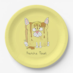 Frenchie Toast French Bulldog Funny Pappteller
