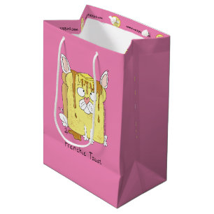 Frenchie Toast French Bulldog-Geschenktasche Mittlere Geschenktüte
