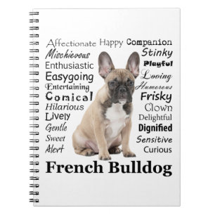Frenchie Tracks Notebook Notizblock