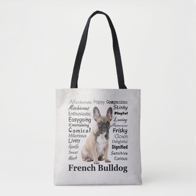 Frenchie Traits Tasche (Vorderseite)