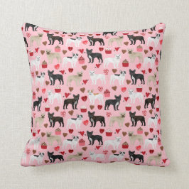 Frenchie valentines Liebe Kissen