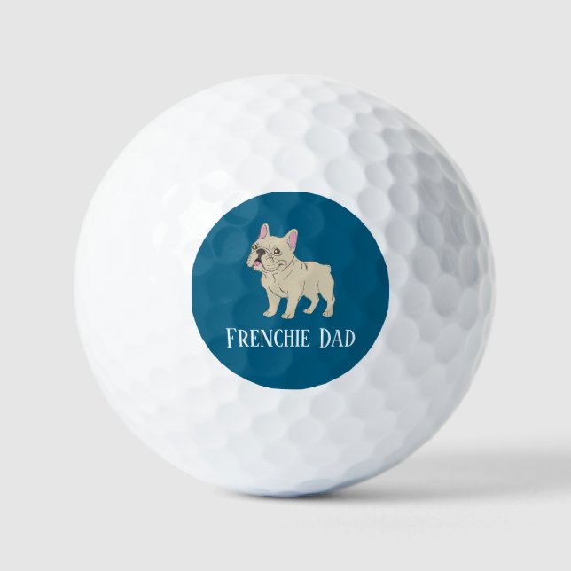 Frenchie-Vater Golfball (Vorderseite)