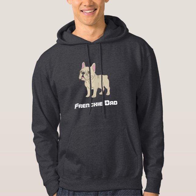 Frenchie-Vater Hoodie (Vorderseite)