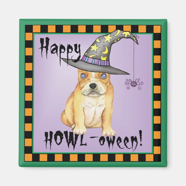 Frenchie Witch Magnet (Vorne)