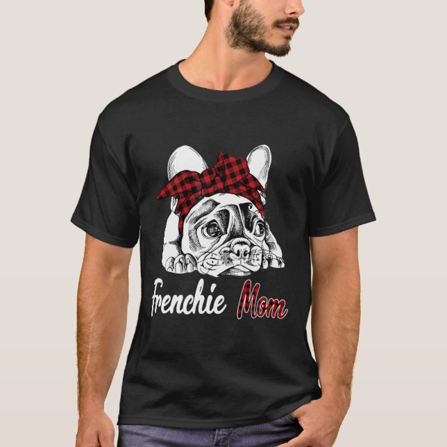 Frenchie Womens Frenchie Mama French Bulldog T-Shirt (Vorderseite)