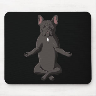 Frenchie Yoga Dog French Bulldog Mousepad