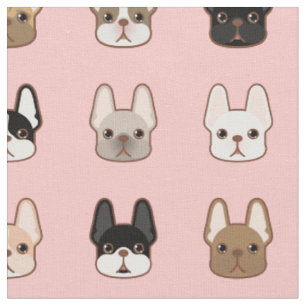 Frenchies-Familie Stoff