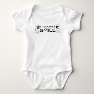 Frenchies lassen mich lächeln   französische baby strampler