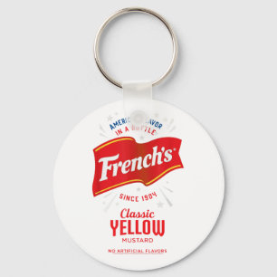 Frenchs Gelbes Mustard Label Feinschmecker Kostüm  Schlüsselanhänger