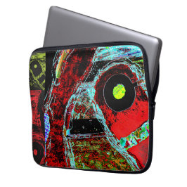 Frequency Serpent – Abstract Energy Wrapped Canvas Laptopschutzhülle