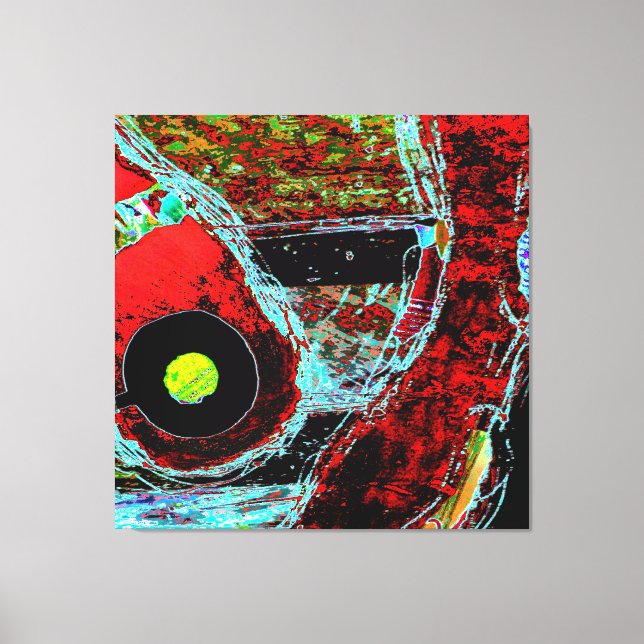 Frequency Serpent  Abstract Stretched Canvas Print Leinwanddruck (Vorderseite)