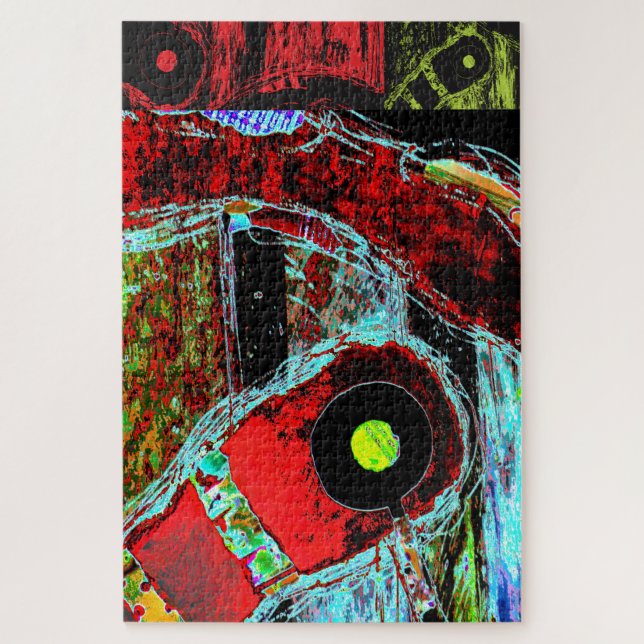 Frequency Serpent – Digital Abstract Energy Puzzle (Vertikal)