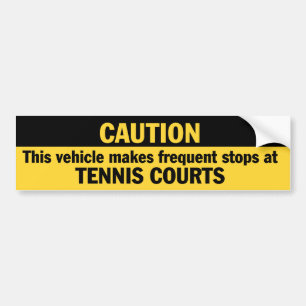 Frequentieren Sie Halt (Tennis) Autoaufkleber