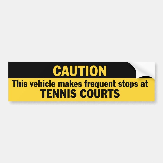 Frequentieren Sie Halt (Tennis) Autoaufkleber (Vorne)