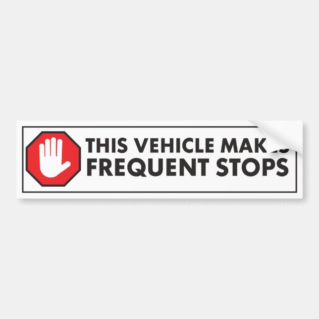 FREQUENTIEREN SIE STOPPT DIE VORSICHT, DIE DIESES AUTOAUFKLEBER (Vorne)