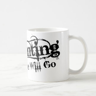 Frequentierend gehen wir schwarzes Logo LLC Kaffeetasse