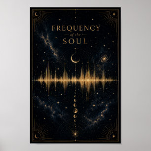 Frequenz der Seele Poster Himmlische Schallwelle