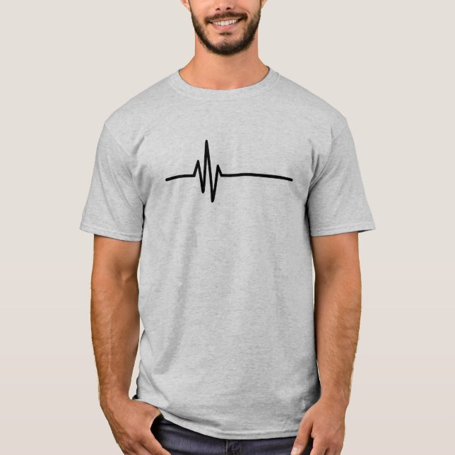 Frequenz-Impuls-Herzschlag T-Shirt (Vorderseite)
