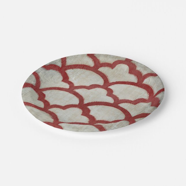 Frequenzsymmetrie VII Pappteller (Schrägansicht)