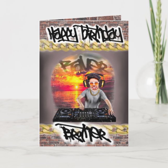 frère de la carte d'anniversaire (Devant)